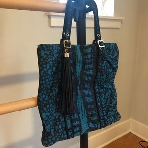 Tory Burch Canvas Print Tote Bag